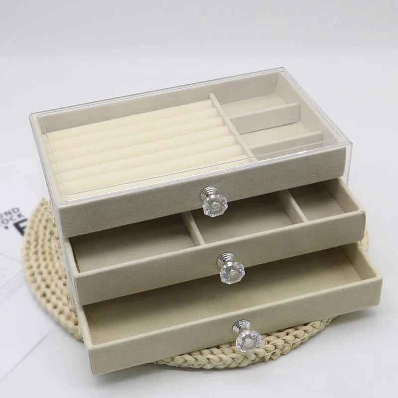 Accessoire pour Ranger ses Bijoux Beige