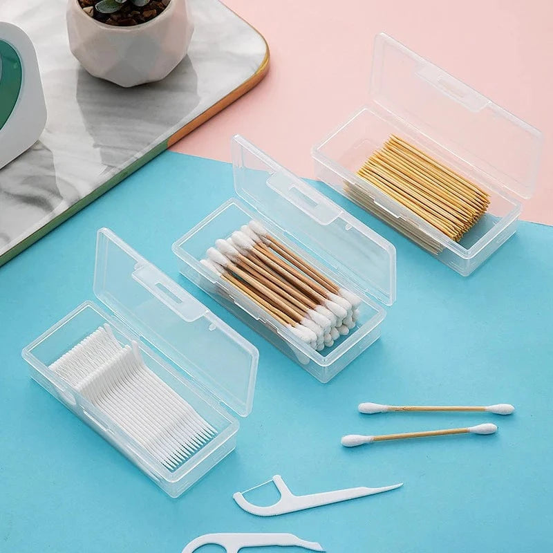 Boîte Coton Tige Plastique