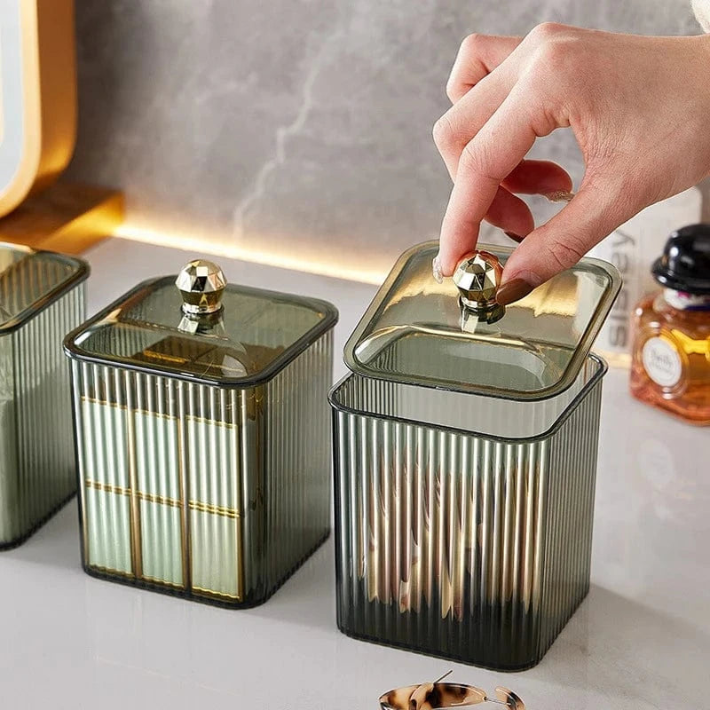 Boîte Coton Tige Verre