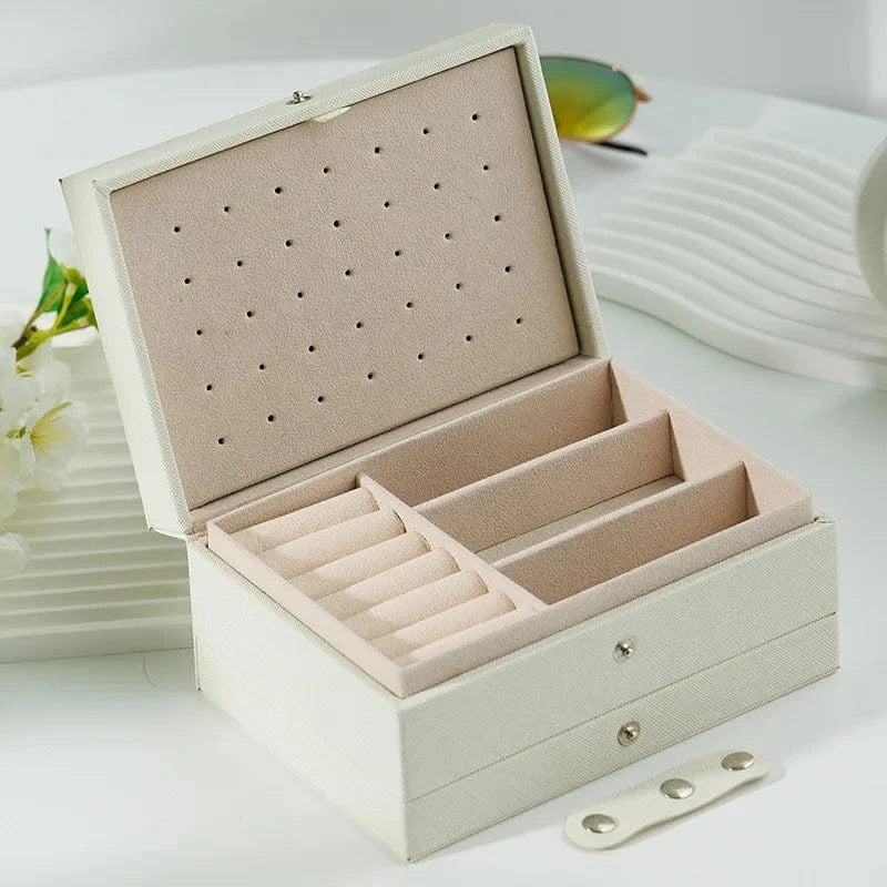 Boîte pour Ranger Bijoux Blanc