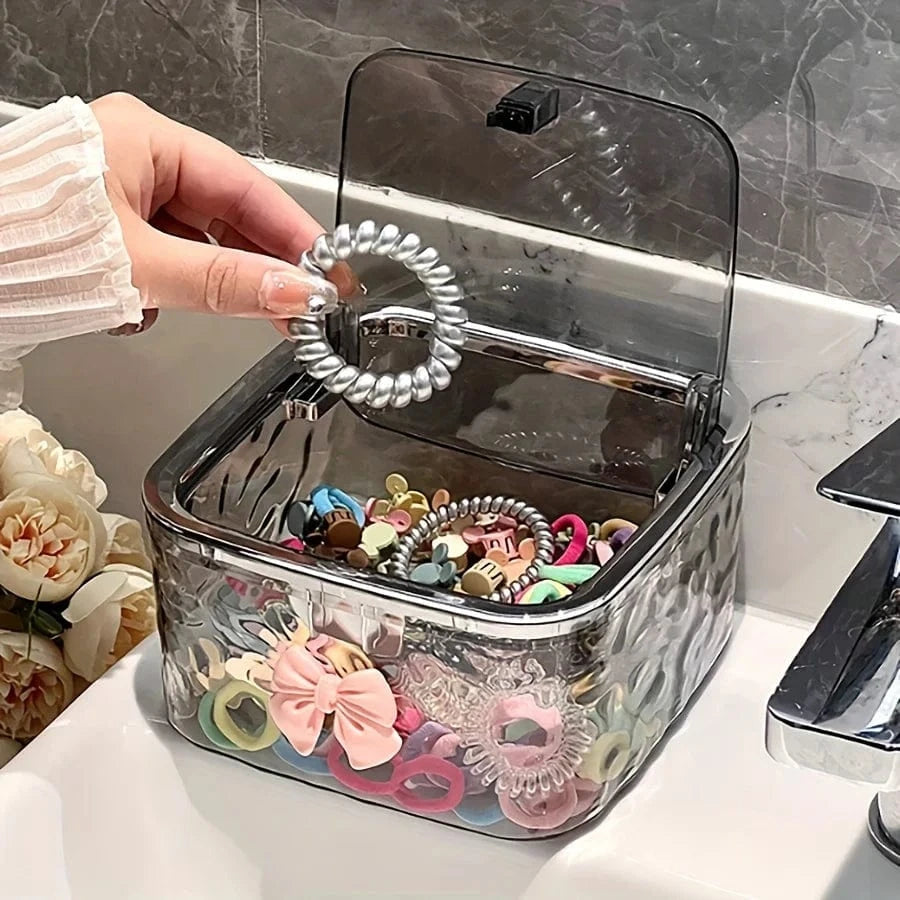 Boîte Rangement avec Couvercle Salle de Bain