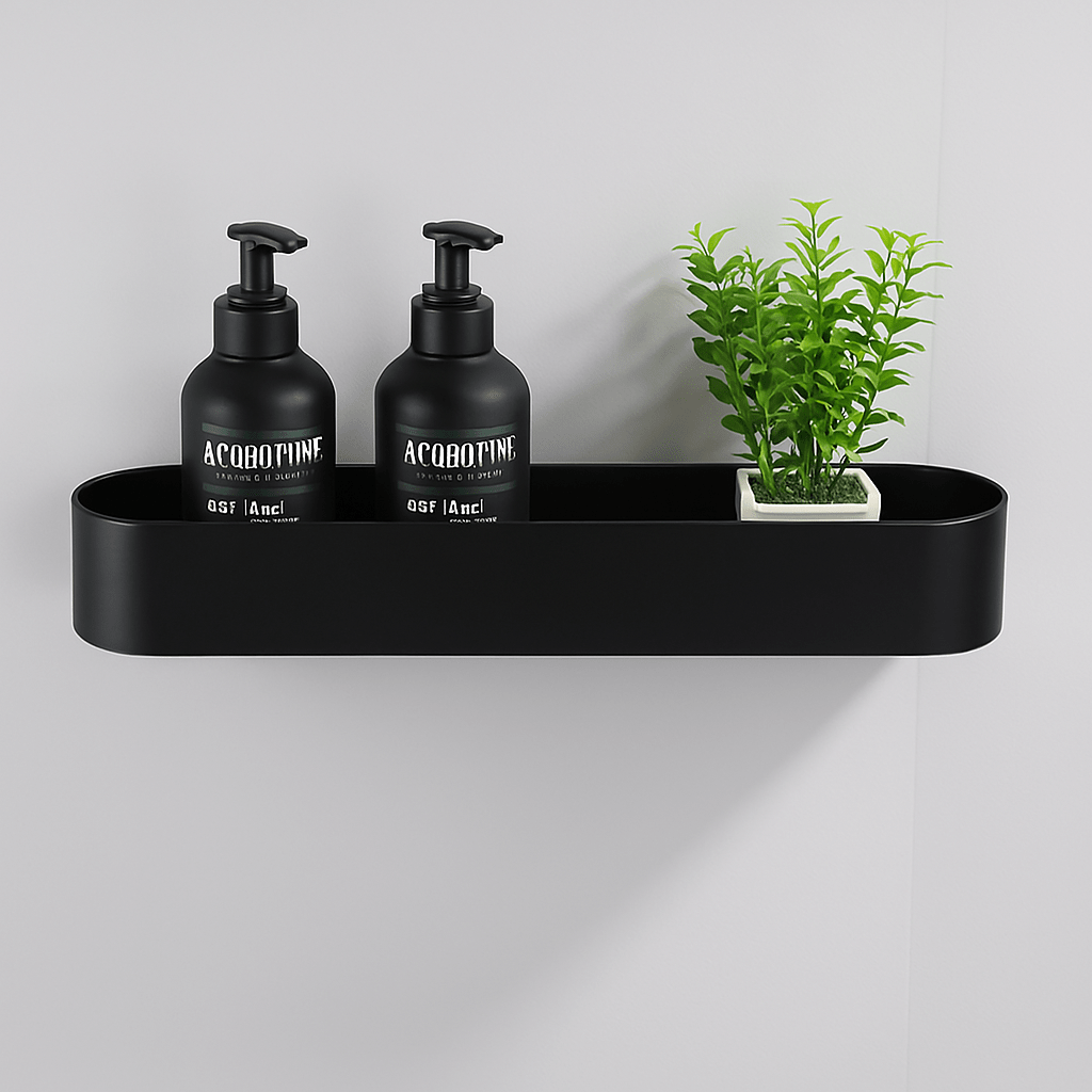 Étagère de Douche Noire