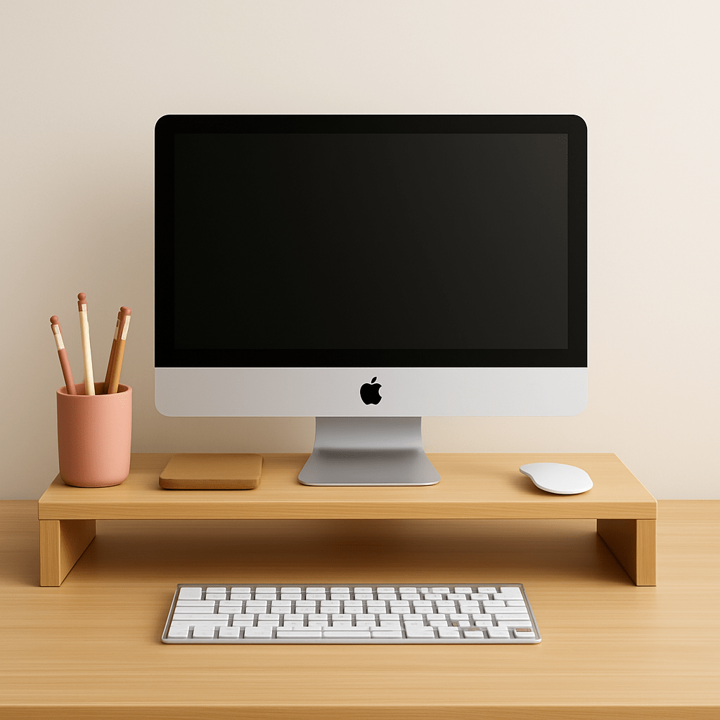 Organisateur PC Bureau Bois