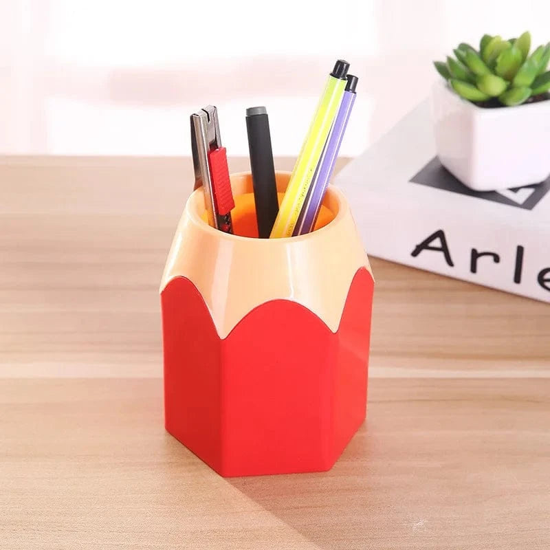 Pot à Crayon Enfant Rouge