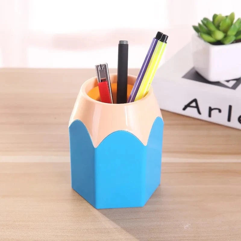 Pot à Crayon Enfant Bleu