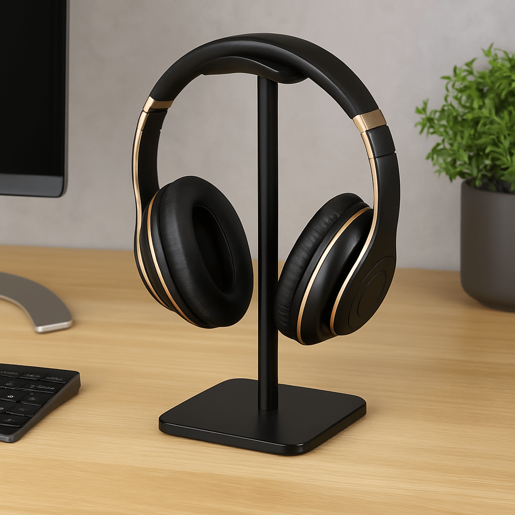 Support Casque Audio Noir