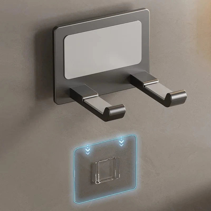 Support Mural pour Salle de Bain pour Sèche-Cheveux en Aluminium