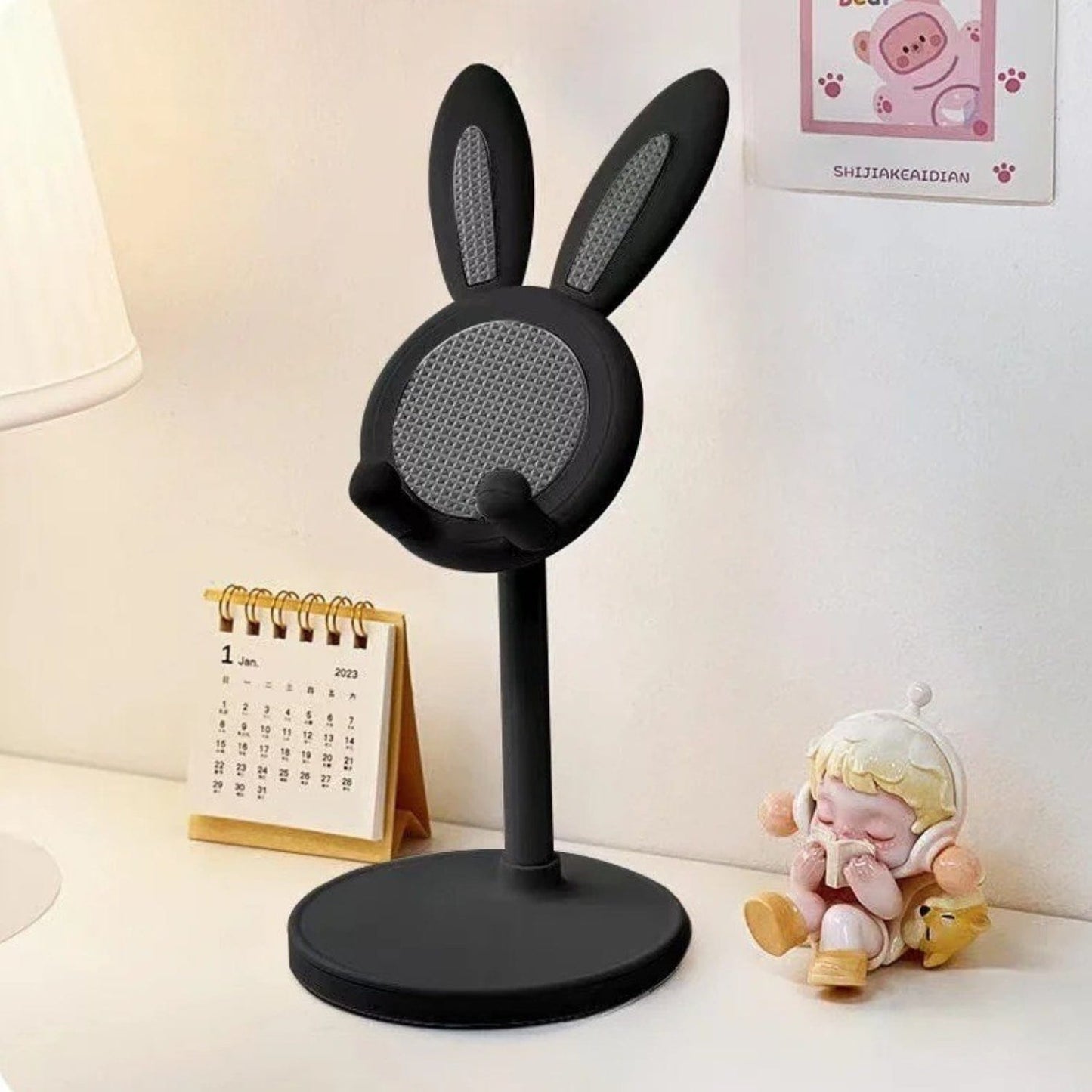 Support Telephone Bureau Original Noir