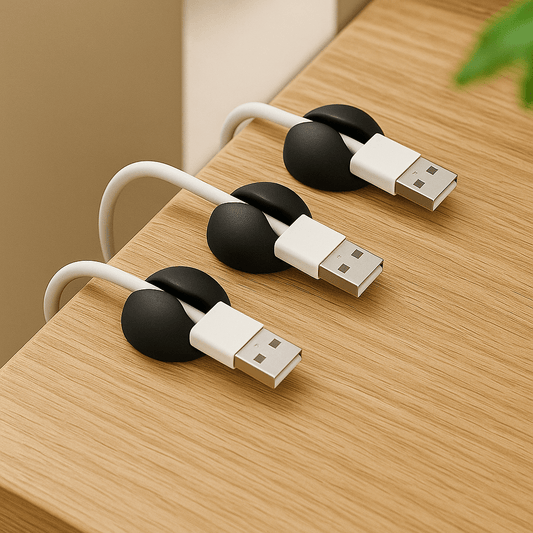 Attache Cable Autocollant Noir