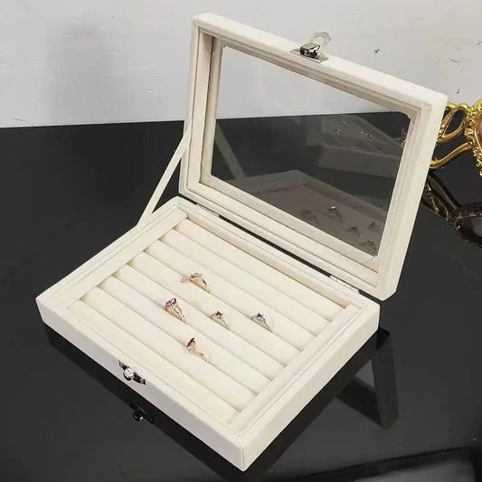 Boîte à Bijoux Rangement pour Tiroir Blanc