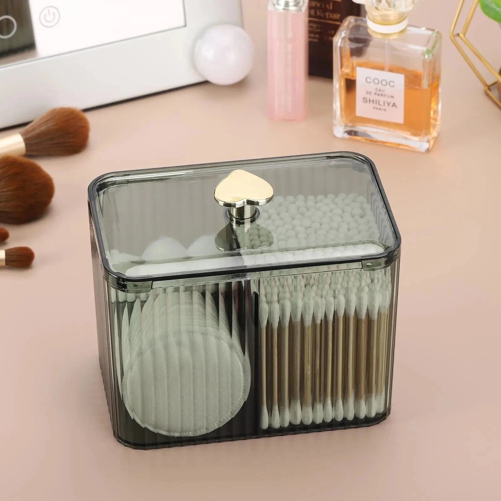 Boîte à Coton Transparente