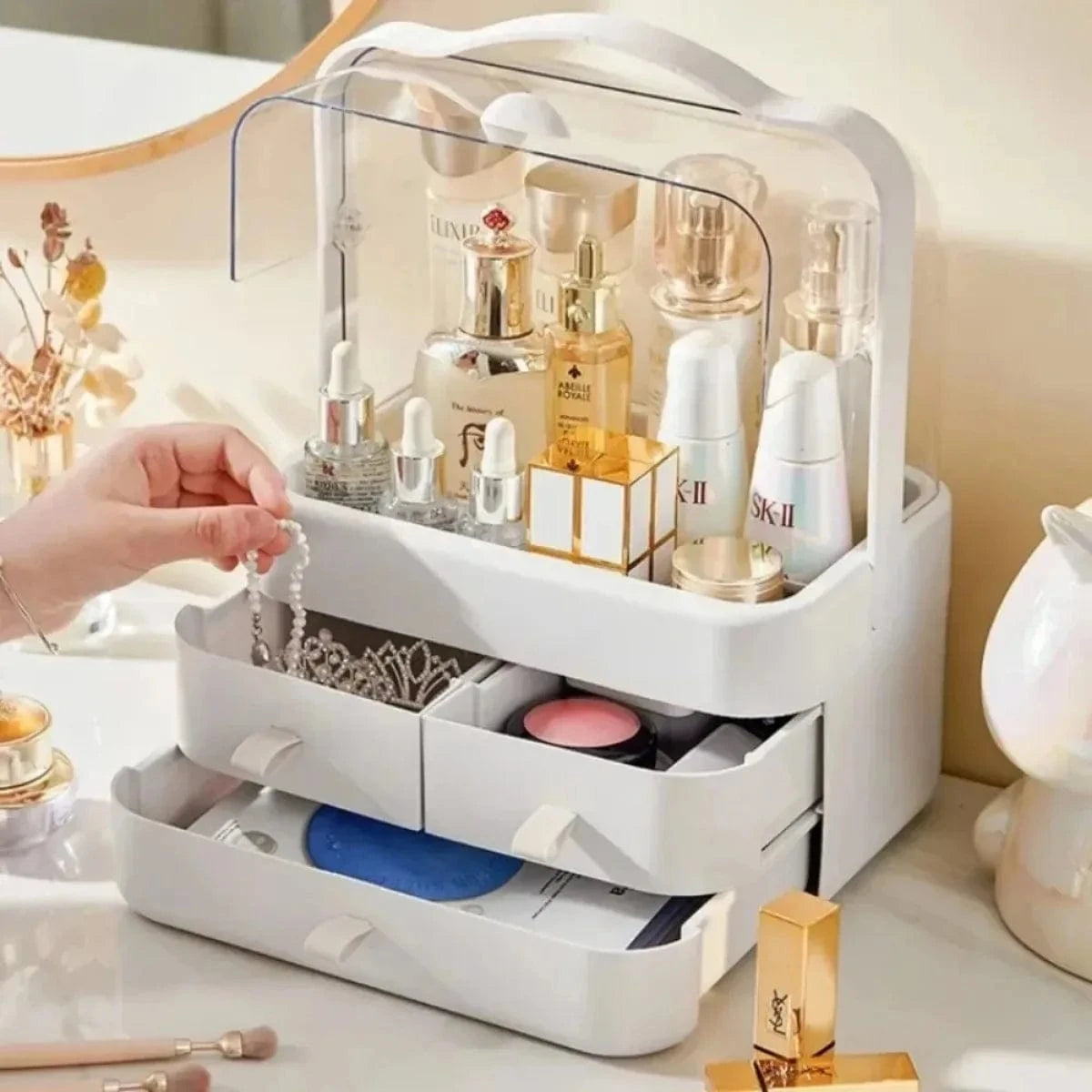Boite à Maquillage Rangement à Emporter