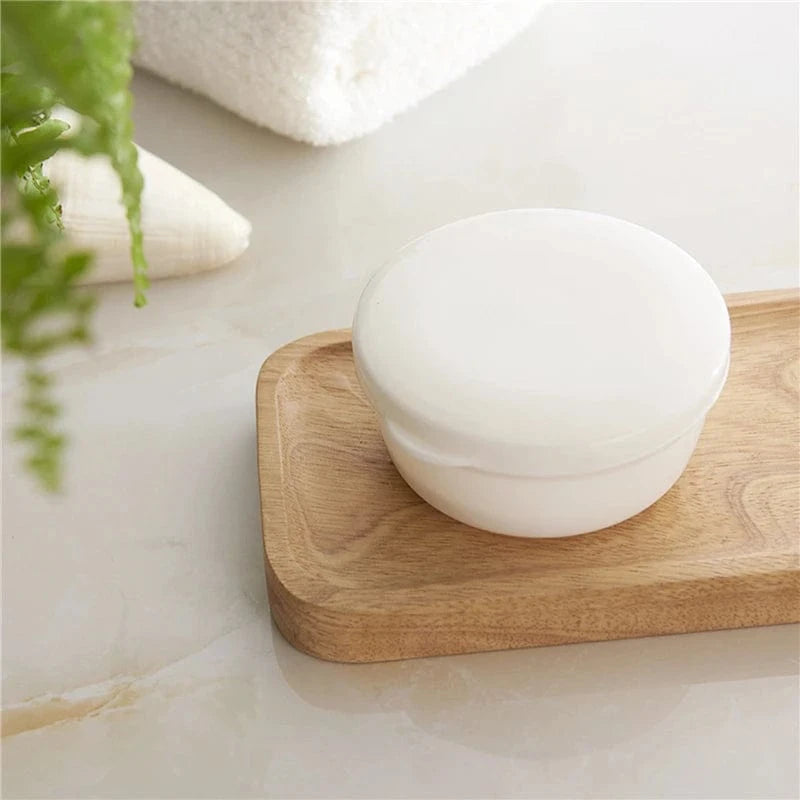 Boîte à Savon avec Couvercle Blanc