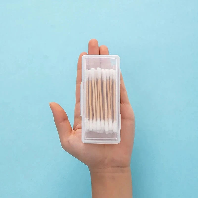 Boîte Coton Tige Plastique