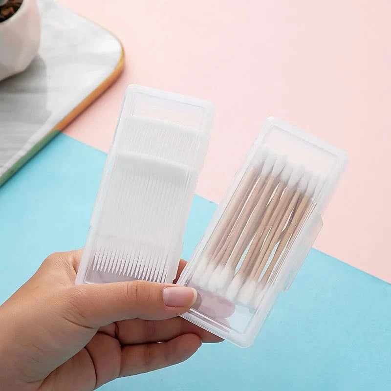 Boîte Coton Tige Plastique