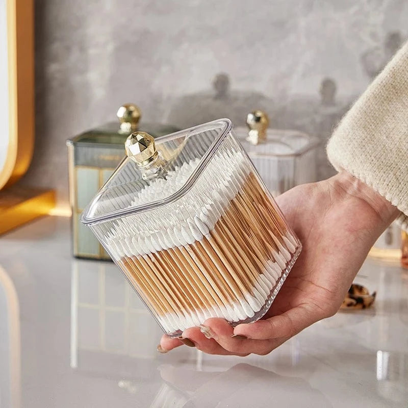 Boîte Coton Tige Verre