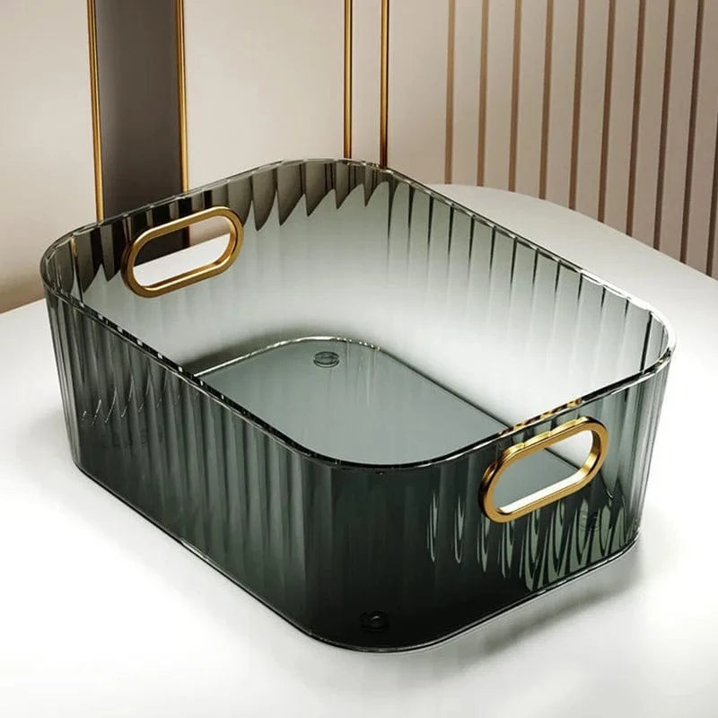 Boîte de Rangement Plastique Salle de Bain Vert