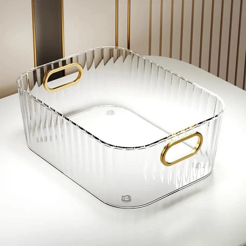 Boîte de Rangement Plastique Salle de Bain Blanc
