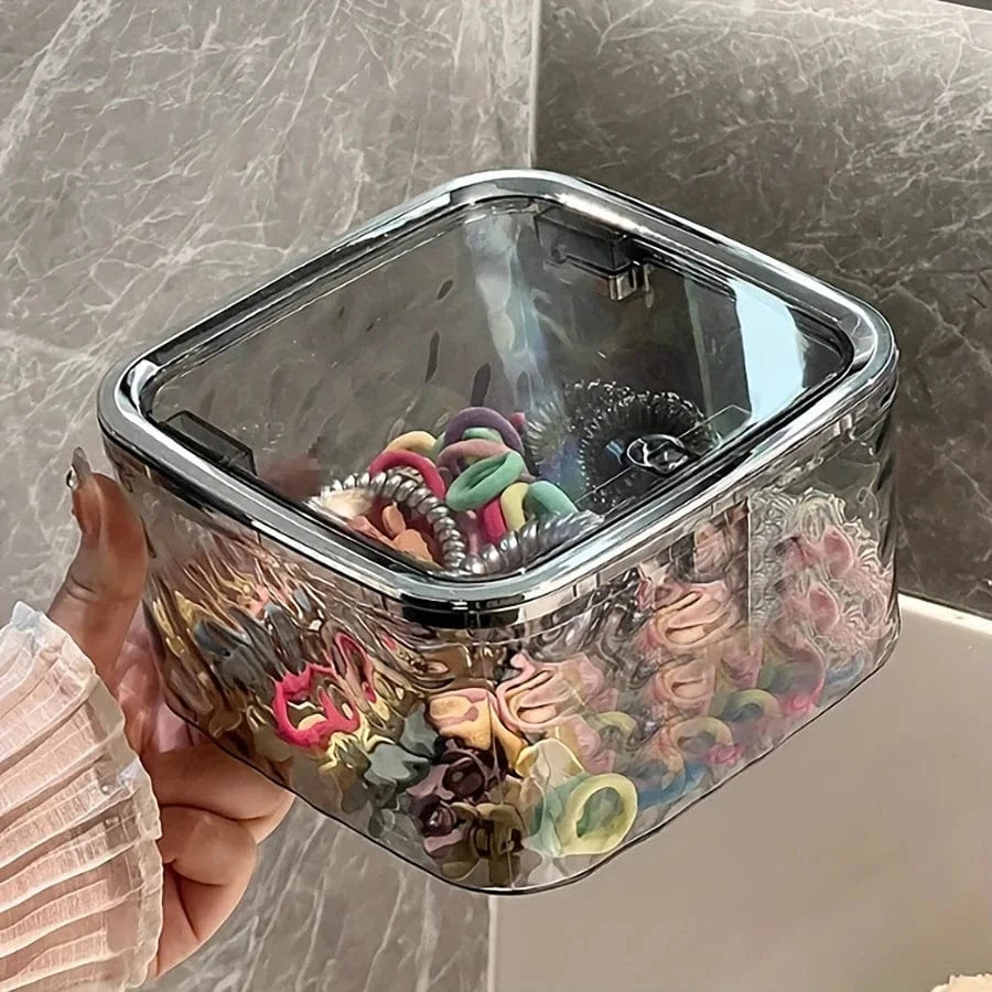 Boîte Rangement avec Couvercle Salle de Bain