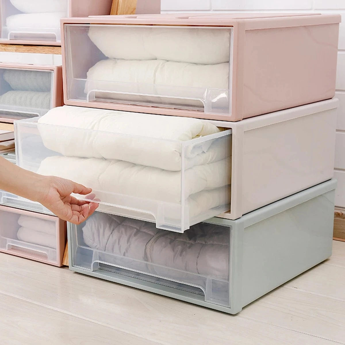 Boîte Rangement Draps