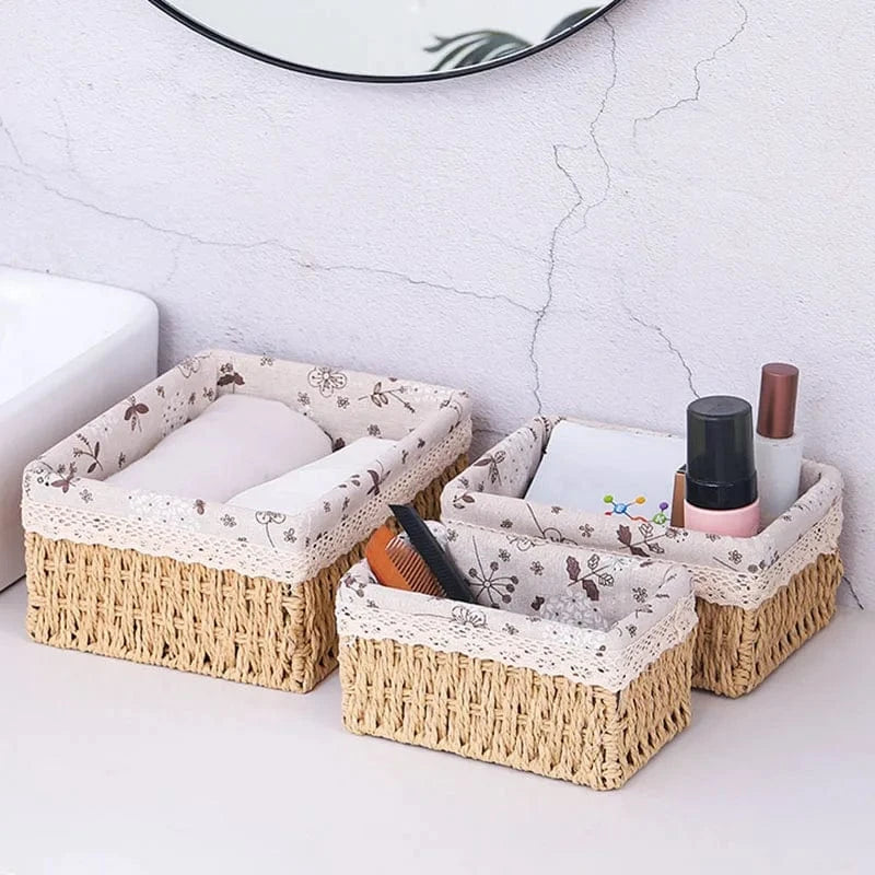 Boîte Rangement Serviette Salle de Bain
