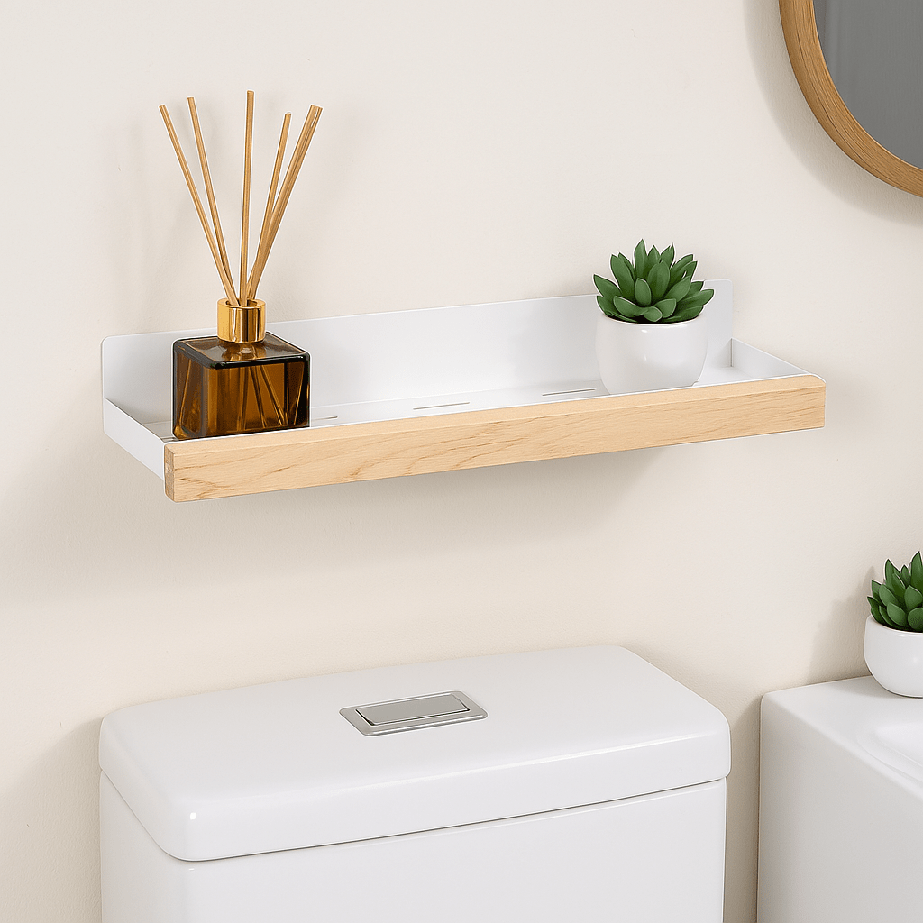 Étagère Murale Bois WC