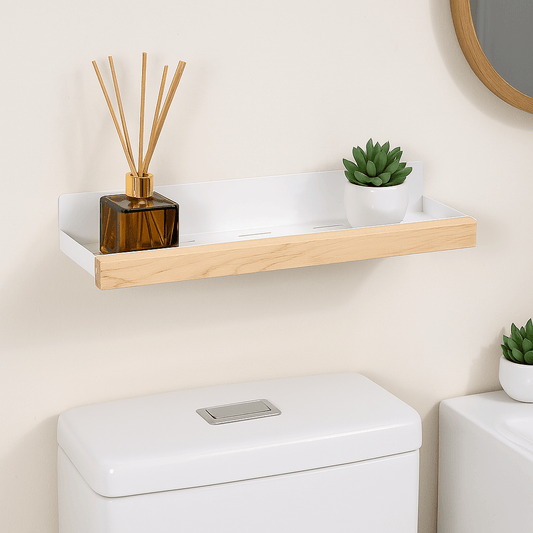 Étagère Murale Bois WC
