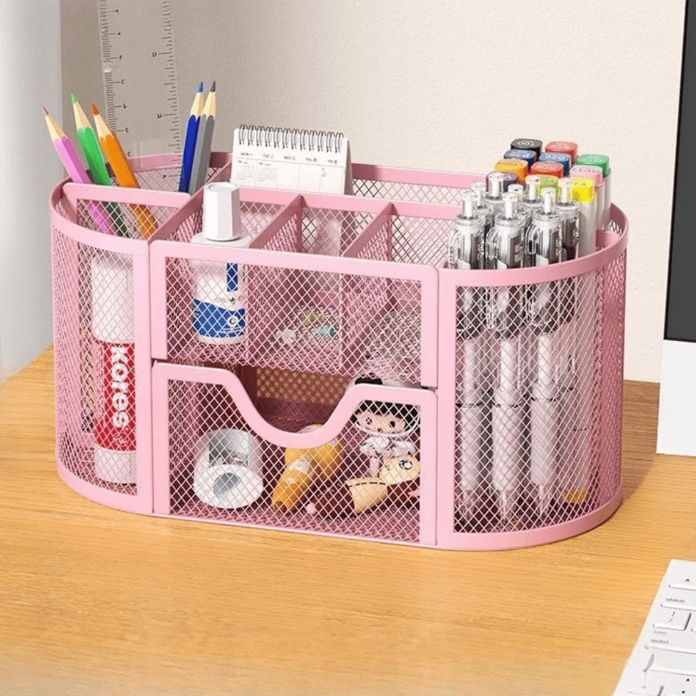 Organisateur de Bureau Rose