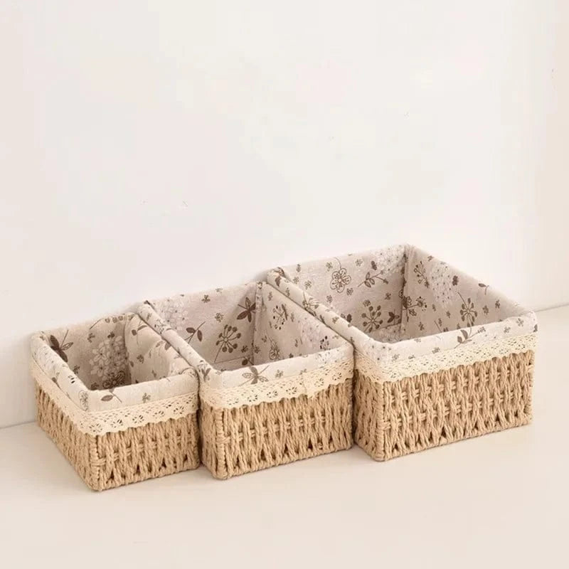 Panier en Osier pour Salle de Bain