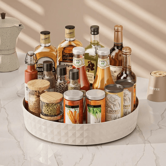 Plateau Table Tournant Blanc