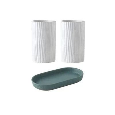 Pot Ustensiles Cuisine Céramique Duo Blanc