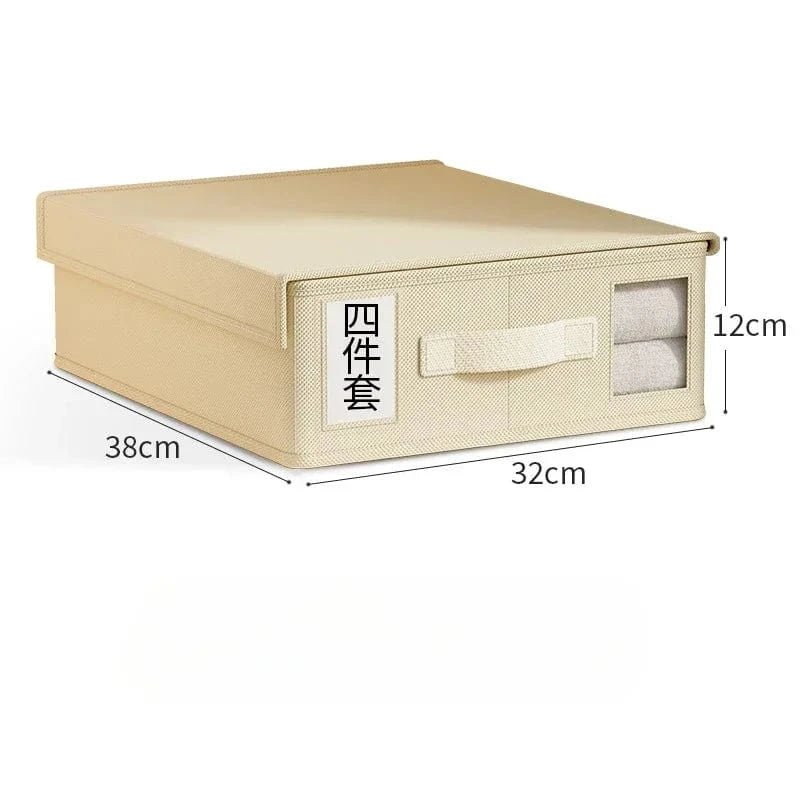Rangement Drap de Lit Beige