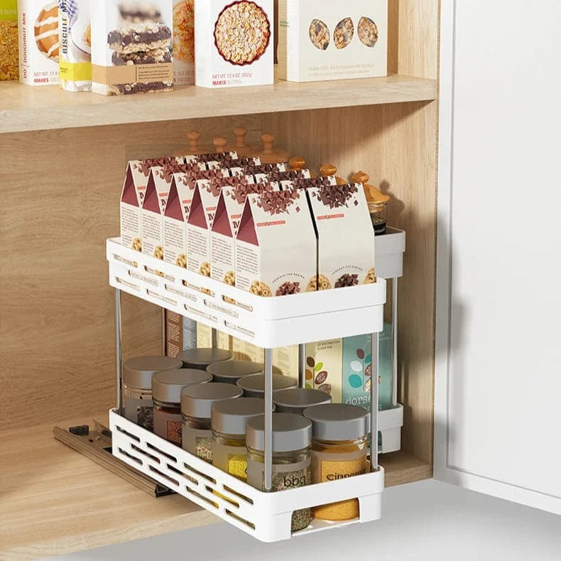 Rangement Placard Cuisine Coulissant Blanc