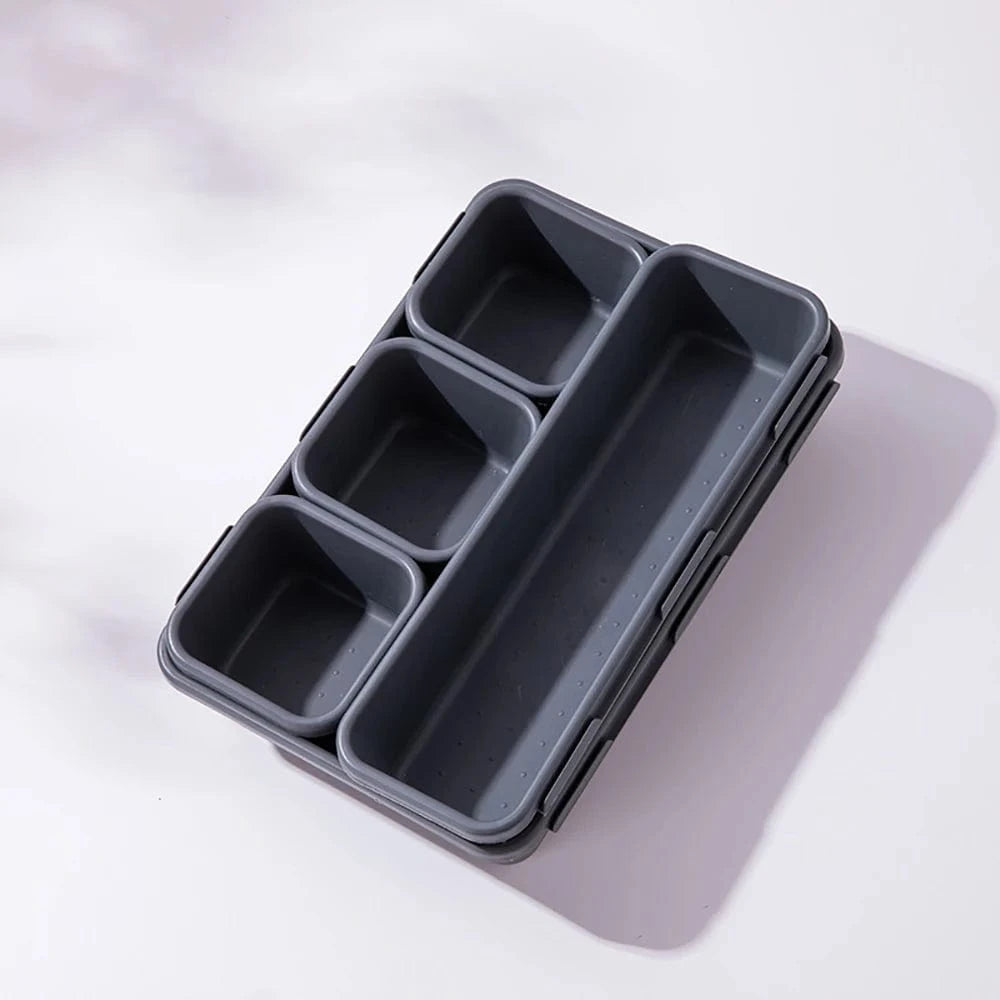 Rangement Tiroir Cuisine Modulable Gris