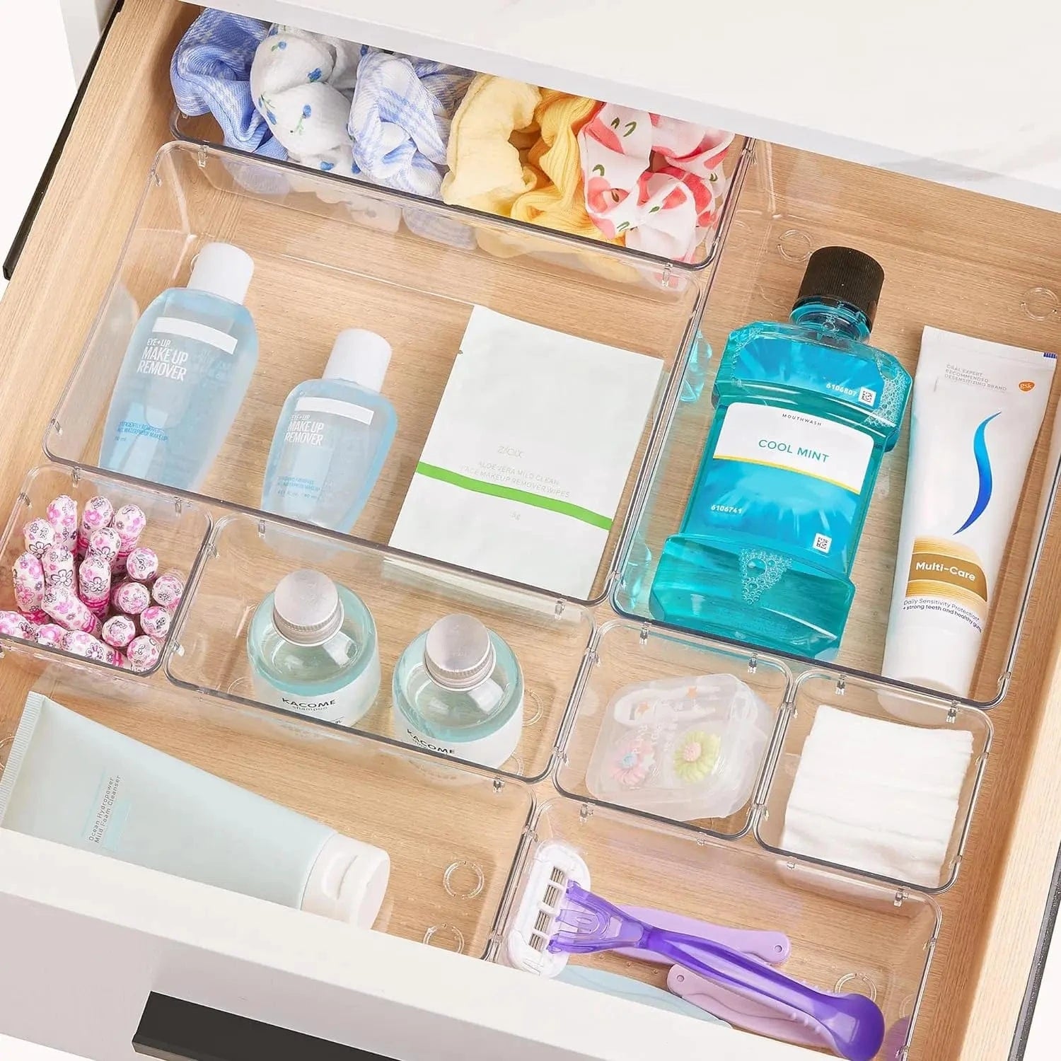 Rangement Tiroir Salle de Bain Plastique