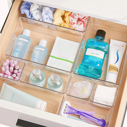Rangement Tiroir Salle de Bain Plastique