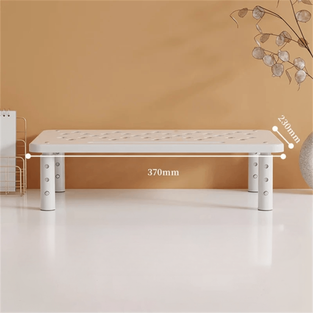 Rehausseur d'Écran Réglable Blanc