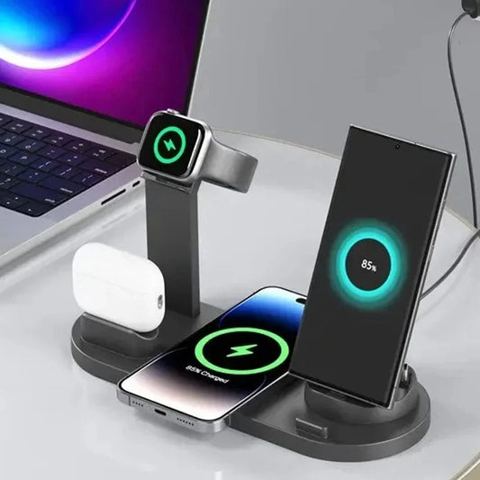 Station de Charge sans Fil Noir