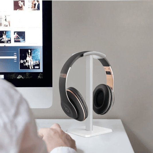 Support Casque Audio Blanc