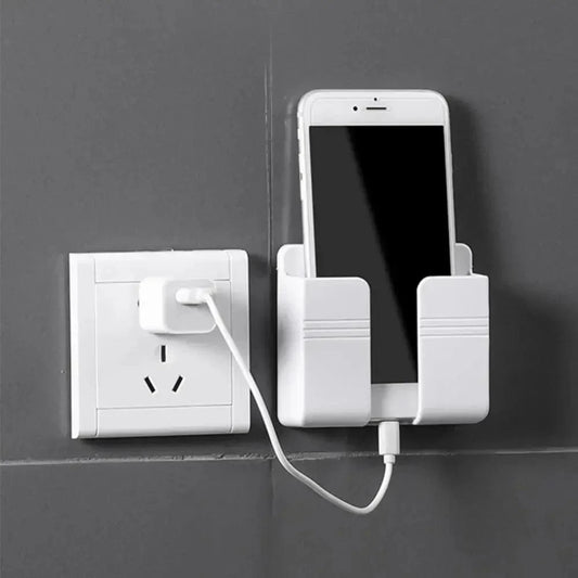 Support Mural Telephone Blanc
