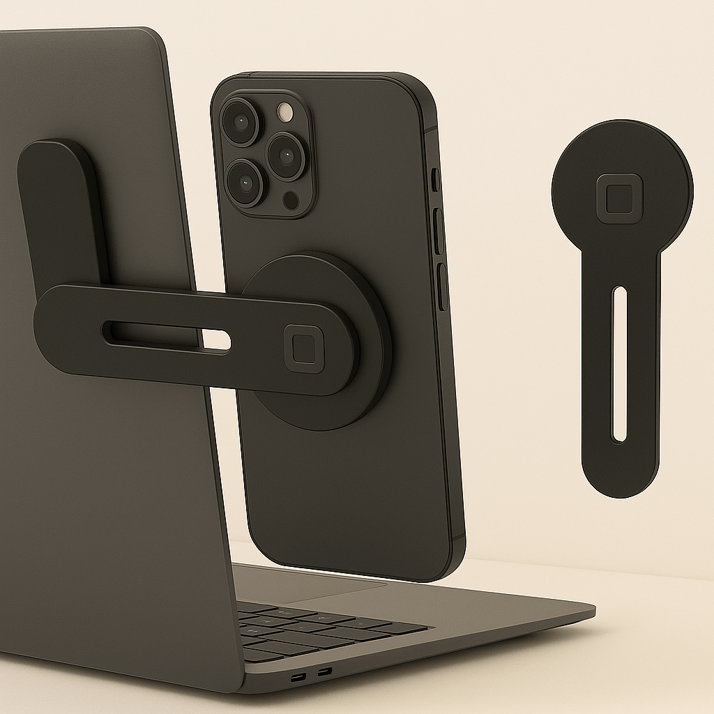 Support Telephone Portable pour Bureau Noir